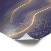 Abstract Zeegezicht Gebroken Golven 03 Perfect Poster (Hoek)