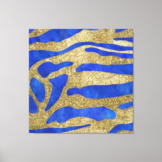 Abstract Zeegezicht Gebroken Golven 04 Canvas Afdruk (Voorkant)