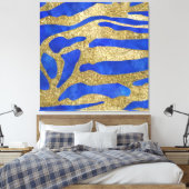 Abstract Zeegezicht Gebroken Golven 04 Canvas Afdruk (Insitu (Slaapkamer))