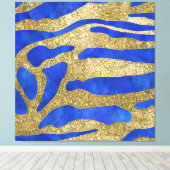 Abstract Zeegezicht Gebroken Golven 04 Canvas Afdruk (Insitu (Houten vloer))