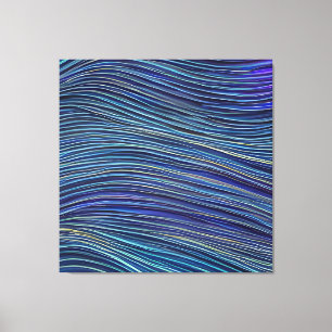 Abstract Zeegezicht Gebroken Golven 05 Canvas Afdruk