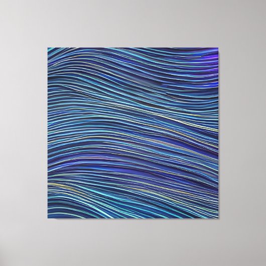 Abstract Zeegezicht Gebroken Golven 05 Canvas Afdruk (Voorkant)