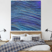 Abstract Zeegezicht Gebroken Golven 05 Canvas Afdruk (Insitu (Slaapkamer))