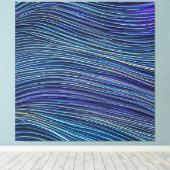 Abstract Zeegezicht Gebroken Golven 05 Canvas Afdruk (Insitu (Houten vloer))