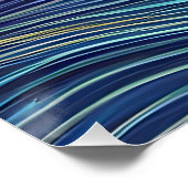 Abstract Zeegezicht Gebroken Golven 05 Perfect Poster (Hoek)