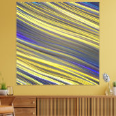 Abstract Zeegezicht Gebroken Golven 06 Canvas Afdruk (Insitu (Woonkamer))