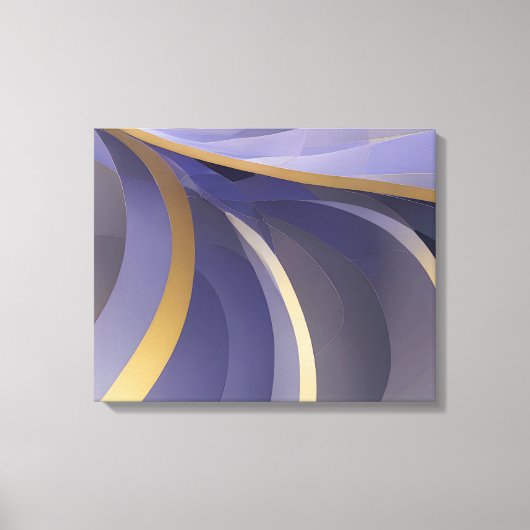 Abstract Zeegezicht Gebroken Golven 07 Canvas Afdruk (Voorkant)