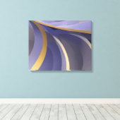Abstract Zeegezicht Gebroken Golven 07 Canvas Afdruk (Insitu (Houten vloer))