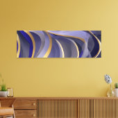 Abstract Zeegezicht Gebroken Golven 07 Canvas Afdruk (Insitu (Woonkamer))