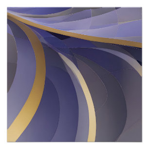 Abstract Zeegezicht Gebroken Golven 07 Perfect Poster