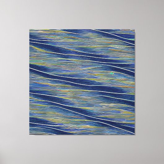 Abstract zeegezicht gebroken golven 08 canvas afdruk (Voorkant)