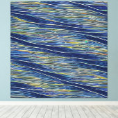 Abstract zeegezicht gebroken golven 08 canvas afdruk (Insitu (Houten vloer))