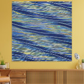Abstract zeegezicht gebroken golven 08 canvas afdruk (Insitu (Woonkamer))