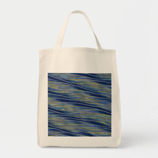 Abstract Zeegezicht Gebroken Golven 08 Tote Bag (Voorkant)