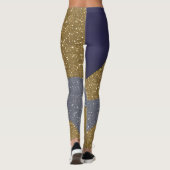 Abstract zeegezicht gebroken golven 10 leggings (Achterkant)