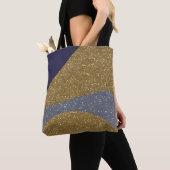 Abstract zeegezicht gebroken golven 10 tote bag (Dichtbij)