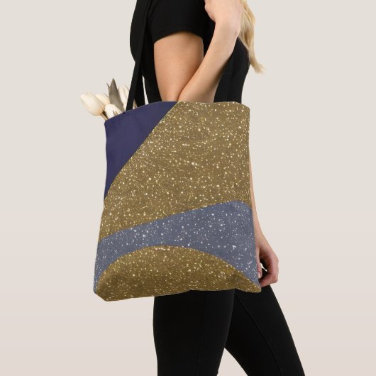Abstract zeegezicht gebroken golven 10 tote bag (Dichtbij)