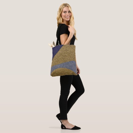 Abstract zeegezicht gebroken golven 10 tote bag (Op model)
