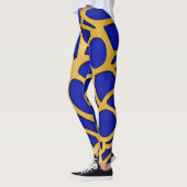Abstract zeegezicht gebroken golven 11 leggings (Links)