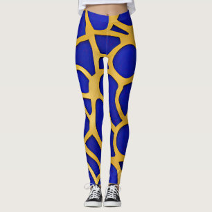 Abstract zeegezicht gebroken golven 11 leggings