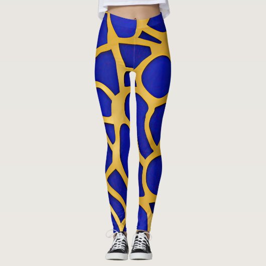 Abstract zeegezicht gebroken golven 11 leggings (Voorkant)