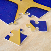 Abstract Zeegezicht Gebroken Golven 11 Legpuzzel (Zijkant)