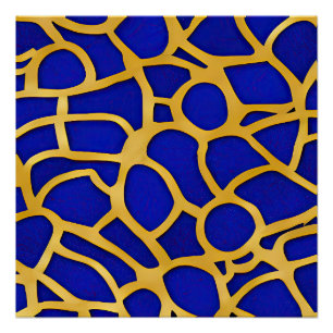 Abstract zeegezicht gebroken golven 11 perfect poster