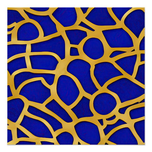 Abstract zeegezicht gebroken golven 11 perfect poster (Voorkant)