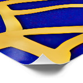 Abstract zeegezicht gebroken golven 11 perfect poster (Hoek)