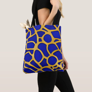 Abstract zeegezicht gebroken golven 11 tote bag
