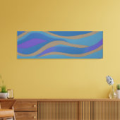 Abstract zeegezicht gebroken golven 12 canvas afdruk (Insitu (Woonkamer))