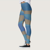 Abstract zeegezicht gebroken golven 12 leggings (Links)