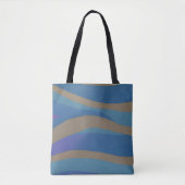 Abstract zeegezicht gebroken golven 12 tote bag (Voorkant)