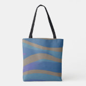 Abstract zeegezicht gebroken golven 12 tote bag (Achterkant)