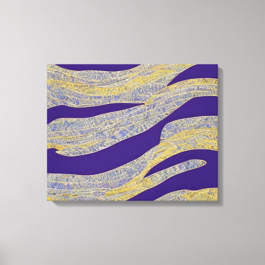 Abstract Zeegezicht Gebroken Golven 13 Canvas Afdruk (Voorkant)