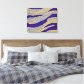 Abstract Zeegezicht Gebroken Golven 13 Canvas Afdruk (Insitu (Slaapkamer))
