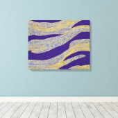Abstract Zeegezicht Gebroken Golven 13 Canvas Afdruk (Insitu (Houten vloer))
