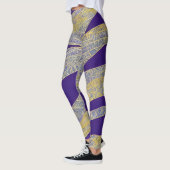 Abstract zeegezicht gebroken golven 13 leggings (Links)