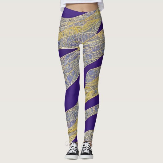 Abstract zeegezicht gebroken golven 13 leggings (Voorkant)