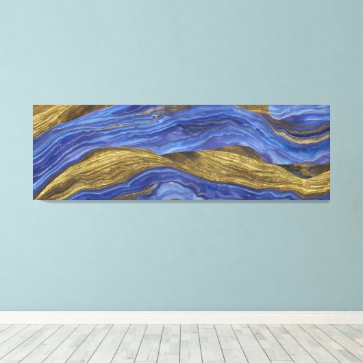 Abstract zeegezicht gebroken golven 14 canvas afdruk (Insitu (Houten vloer))