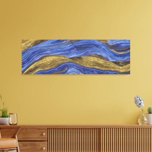 Abstract zeegezicht gebroken golven 14 canvas afdruk (Insitu (Woonkamer))