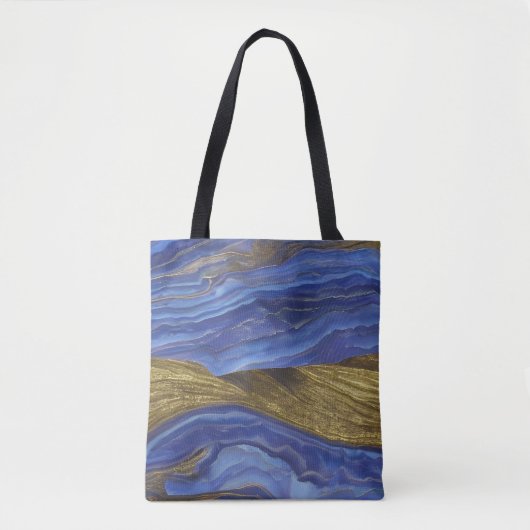 Abstract zeegezicht gebroken golven 14 tote bag (Voorkant)