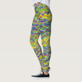 Abstract zeegezicht gebroken golven 16 leggings (Links)