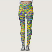 Abstract zeegezicht gebroken golven 16 leggings (Voorkant)
