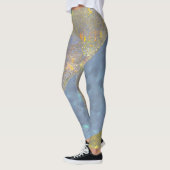 Abstract zeegezicht gebroken golven 16 leggings (Links)