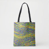 Abstract zeegezicht gebroken golven 16 tote bag (Voorkant)