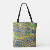 Abstract zeegezicht gebroken golven 16 tote bag (Achterkant)