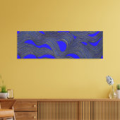 Abstract zeegezicht gebroken golven 18 canvas afdruk (Insitu (Woonkamer))
