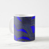 Abstract zeegezicht gebroken golven 18 koffiemok (Voorkant links)