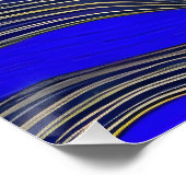 Abstract zeegezicht gebroken golven 18 perfect poster (Hoek)